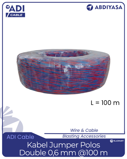 [P2-0.6-100] Kabel Jumper Polos - Double 0,6 mm @100 m
